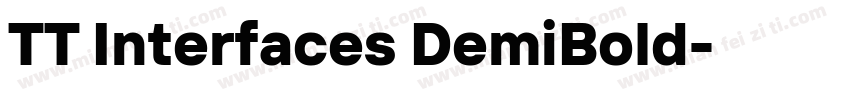 TT Interfaces DemiBold字体转换